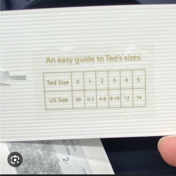 Ted Baker Simbah Scallop Asymmetric Hem Black Midi Dress Size 8 (Ted size 3) NWT - Picture 6 of 6